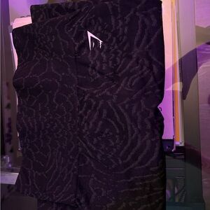 Black Patterned Leggings